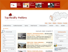 Tablet Screenshot of byty.reality-piestany.eu